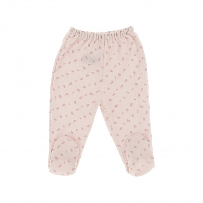 Conjunto de jubón cruzado polaina algodón estampado hojas de Cambrass