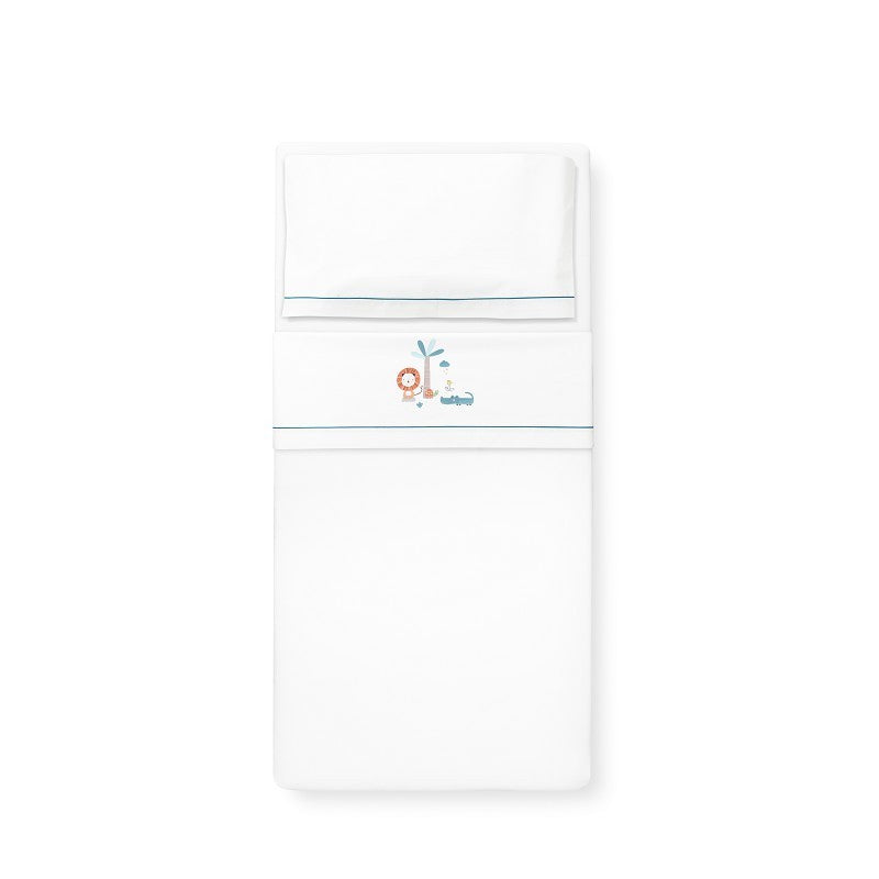 Tríptico minicuna 100% algodón León Palmera de Interbaby