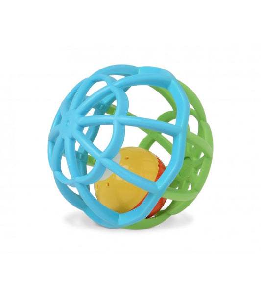 Pelota sonajero blandito con luz y sonido de Kiokids