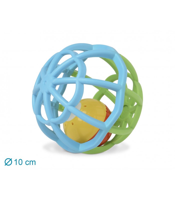 Pelota sonajero blandito con luz y sonido de Kiokids