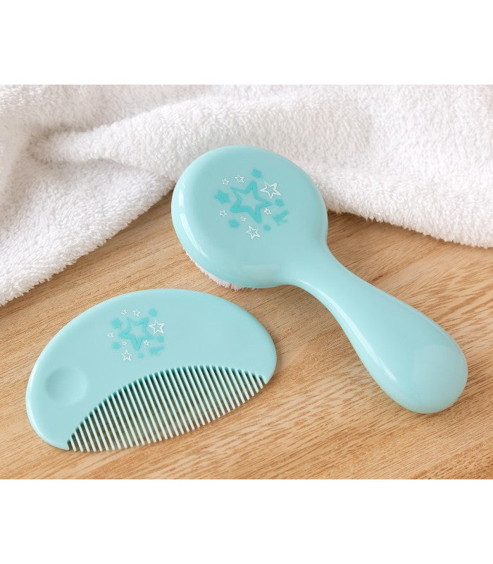 Set peine y cepillo extra suave Estrellitas de Kiokids