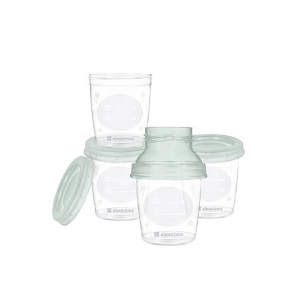 Vasos de almacenamiento de leche materna con adaptador de Kikkaboo