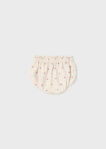 Short de terciopelo estampado Corazones 2236 Mayoral