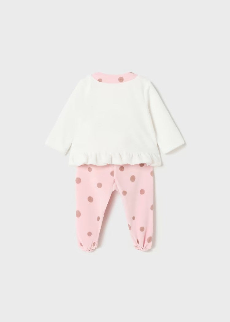 Conjunto polaina tundosado Osito Corazón Estrella 2503 Mayoral