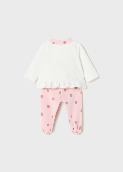 Conjunto polaina tundosado Osito Corazón Estrella 2503 Mayoral