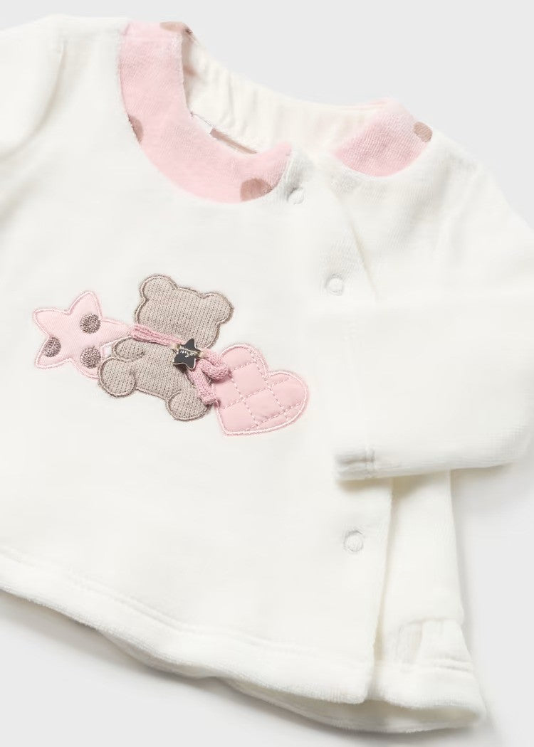 Conjunto polaina tundosado Osito Corazón Estrella 2503 Mayoral