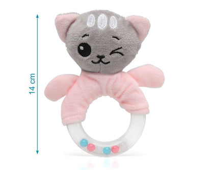 Sonajero Gatito con Bolitas de Colores de Kiokids