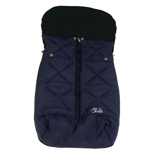 Olmitos – Saco Universal para silla de paseo Polar Extra Suave Azul Oscuro – Térmico y acolchado para cochecito