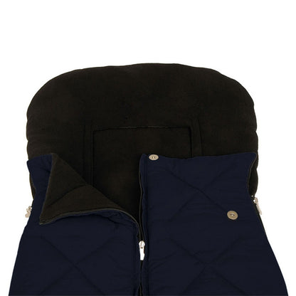 Olmitos – Saco Universal para silla de paseo Polar Extra Suave Azul Oscuro – Térmico y acolchado para cochecito
