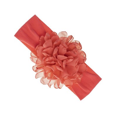 Turbante Bebé con Maxi Flor de Chiffón Siena