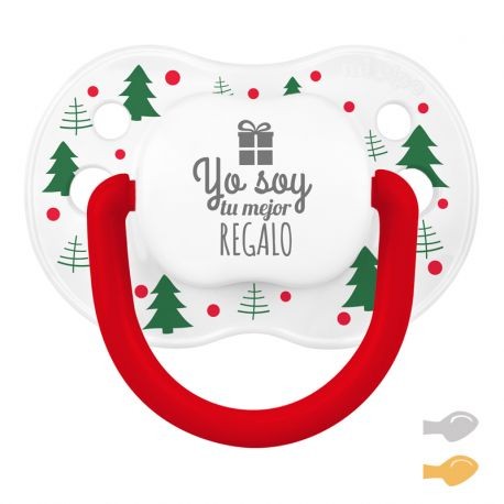 Chupete New Classic Deco Navidad Blanco Árboles Verde