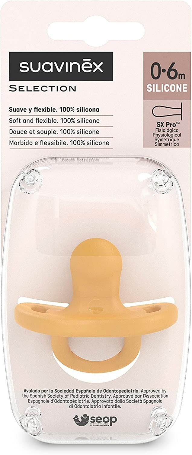 Chupete Todo Silicona Tetina Fisiológica SX PRO 0-6M de Suavinex