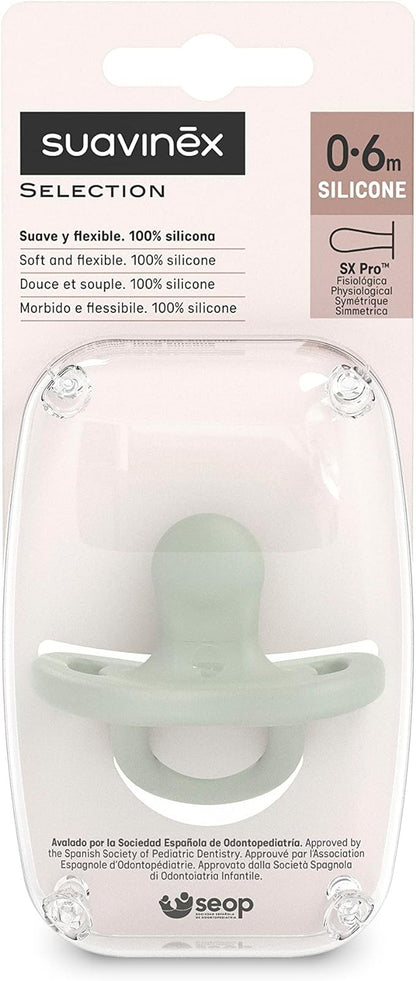 Chupete Todo Silicona Tetina Fisiológica SX PRO 0-6M de Suavinex